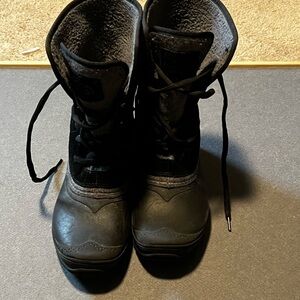 North face Black Lace-Up Winter Boots